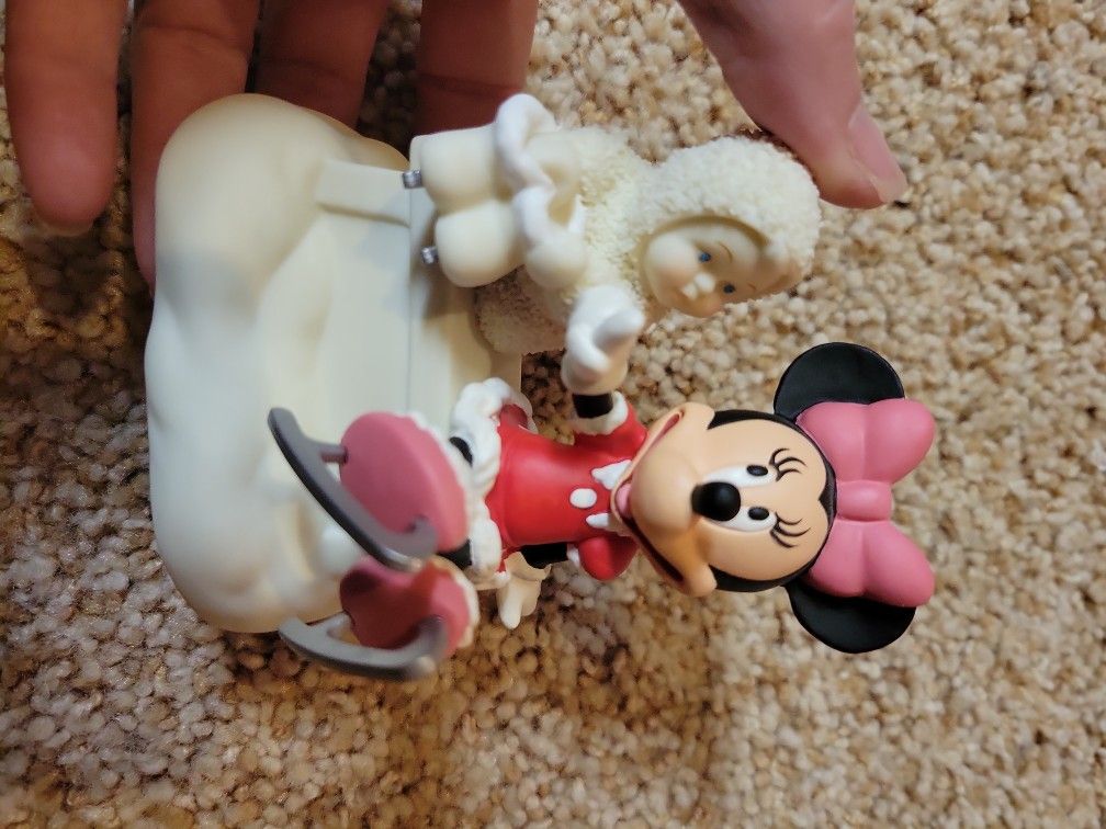 Minnie Mouse Snowbabies Trinket Box