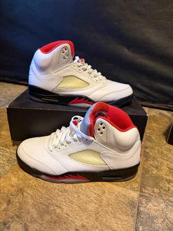 Jordan 5 white fire size 11.5