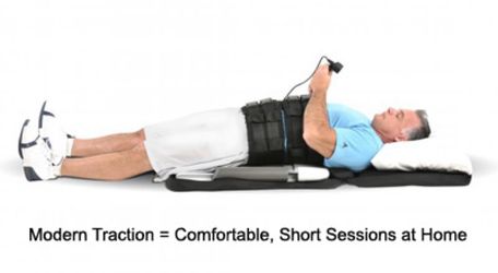 Saunders Lumbar Home Traction Device Spine Decompression System w/ Pump