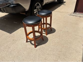 2 new leather barstools