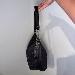 Vintage black coach shoulder bag