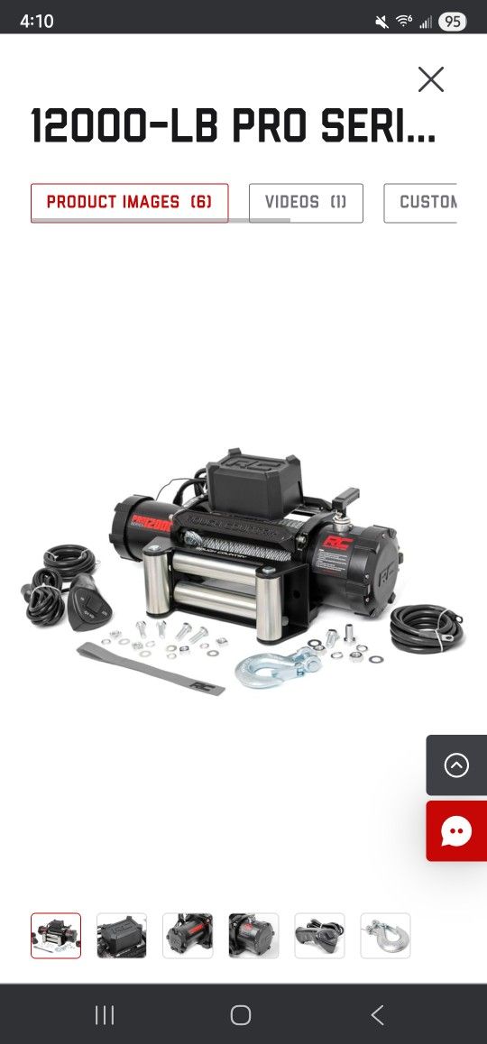 Winch Rough Country Pro 12 000 Series