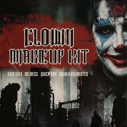 New Clown Scary-Face Makeup Kit