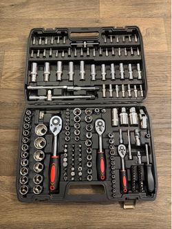 172 Piece Complete Mechanics Set 1/2 3/8 1/4 Brand New