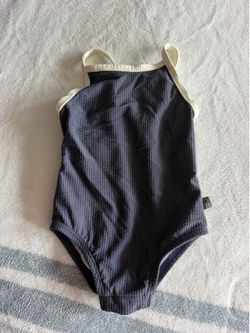 Minnow Ribbed One-Piece Swimsuit with Bow Back
