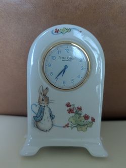 Wedgwood Peter Rabbit Ceramic Mantel Clock