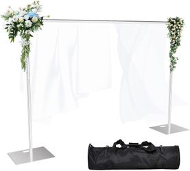 Pipe and Drape Backdrop Stand Kit Backdrop Stand For Parties 10ftx10ft Adjustable Photo Backdrop Stand Heavy Duty Background Stand for Wedding Banquet