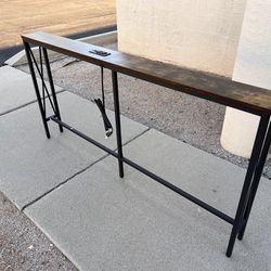 Console / Sofa Table With Power Outlets (NEW)