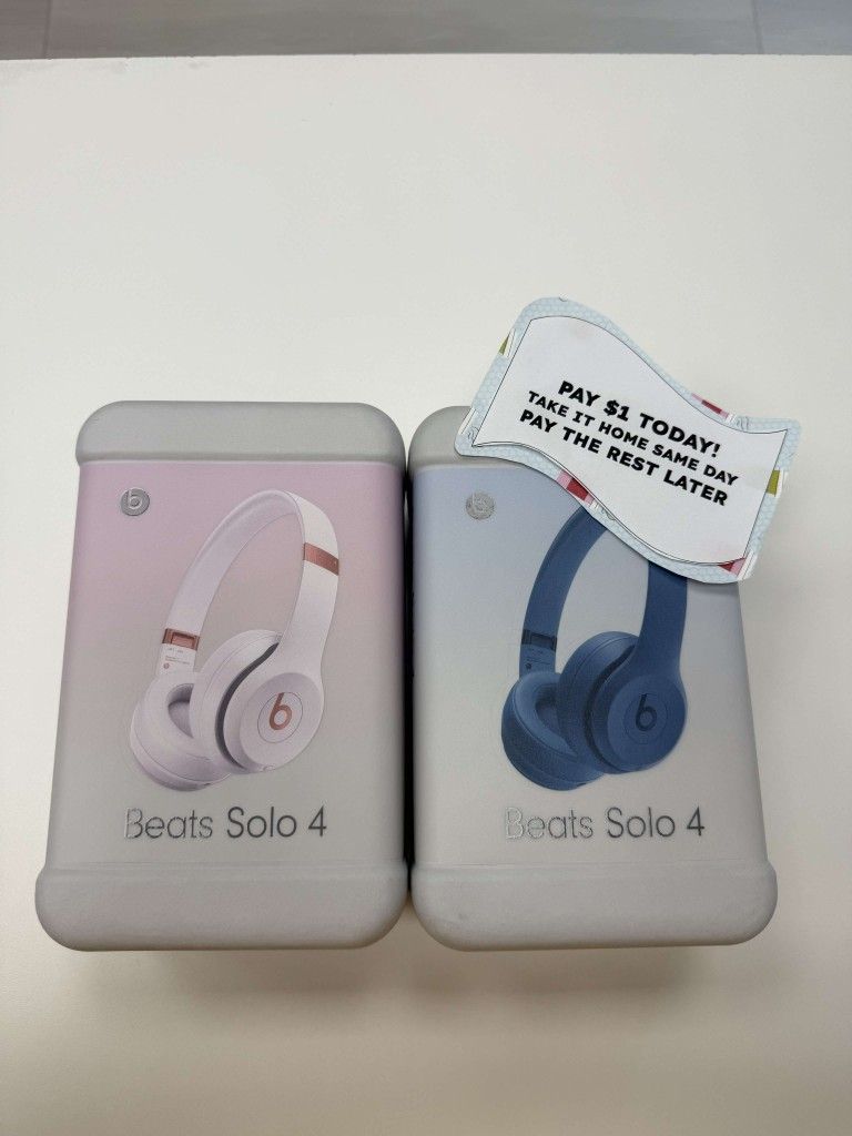 Apple Studio Beats Solo 4 Bluetooth Headphones New - Pay $5 and the rest later