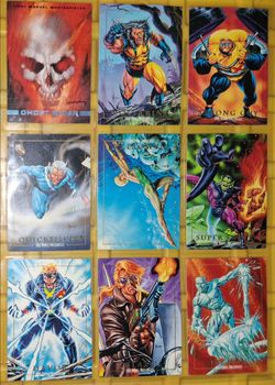 Marvel comic cards