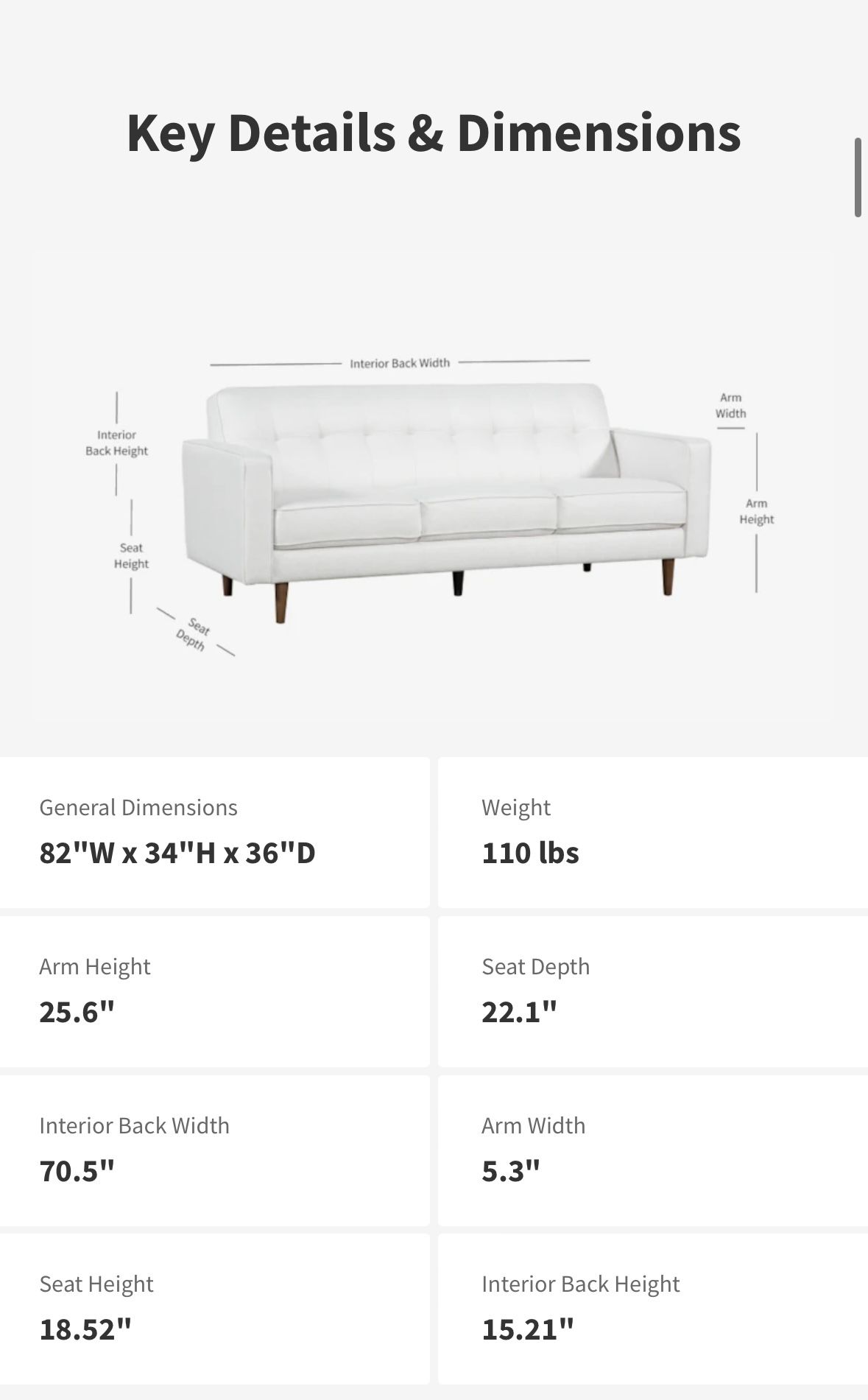Living Spaces London Optical Sofa