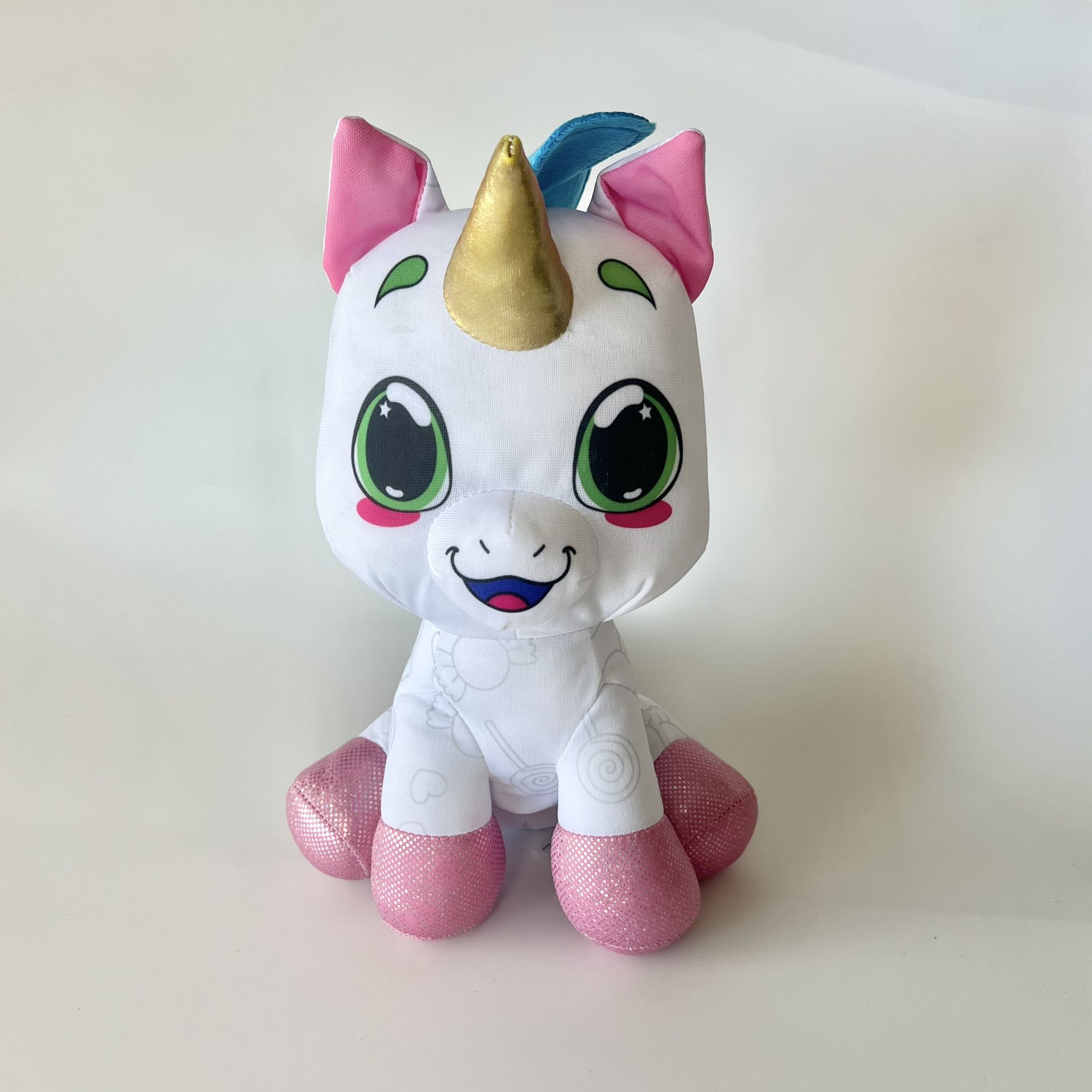Hallmark Crayola Color 'N Plush Draw and Wash & Reuse Unicorn Toy