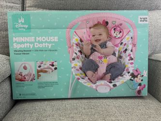 Bright Starts Disney Baby Minnie Mouse Spotty Dotty Vibrating Bouncer