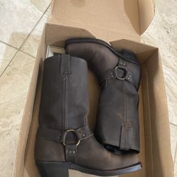 Frye 12r Harness Tan Tan Cowgirl boots Mint New size 9 woman’s western wear 