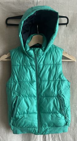 ZARA BOYS PUFF GREEN VEST JACKET SIZE 120 6/7