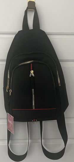 Nollia Black Back Pack Girls/Womens Adjustable Straps 3 Pockets Small/Medium Bag