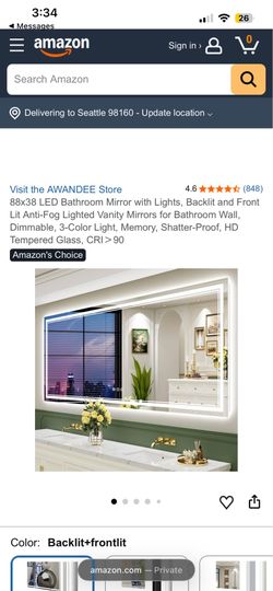 Awandee Barhroom Mirror