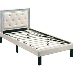 Twin Beige Kids Bed frame