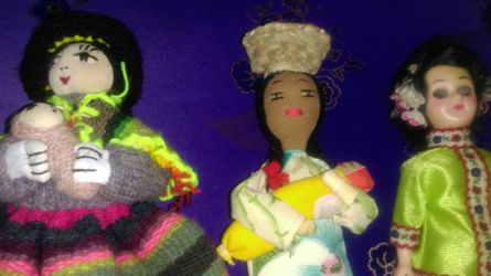 3 dolls Peru, Honduras and Hungary(?)