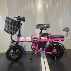Folding electric bicycle