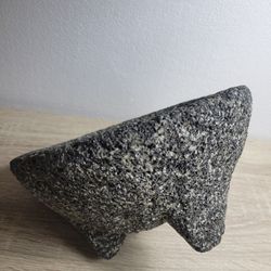 Mortar Natural Volcanica Stone, Heavy & Durable, Perfect for Homemade spices.(No Pestle) condition As You See On Pictures. 
