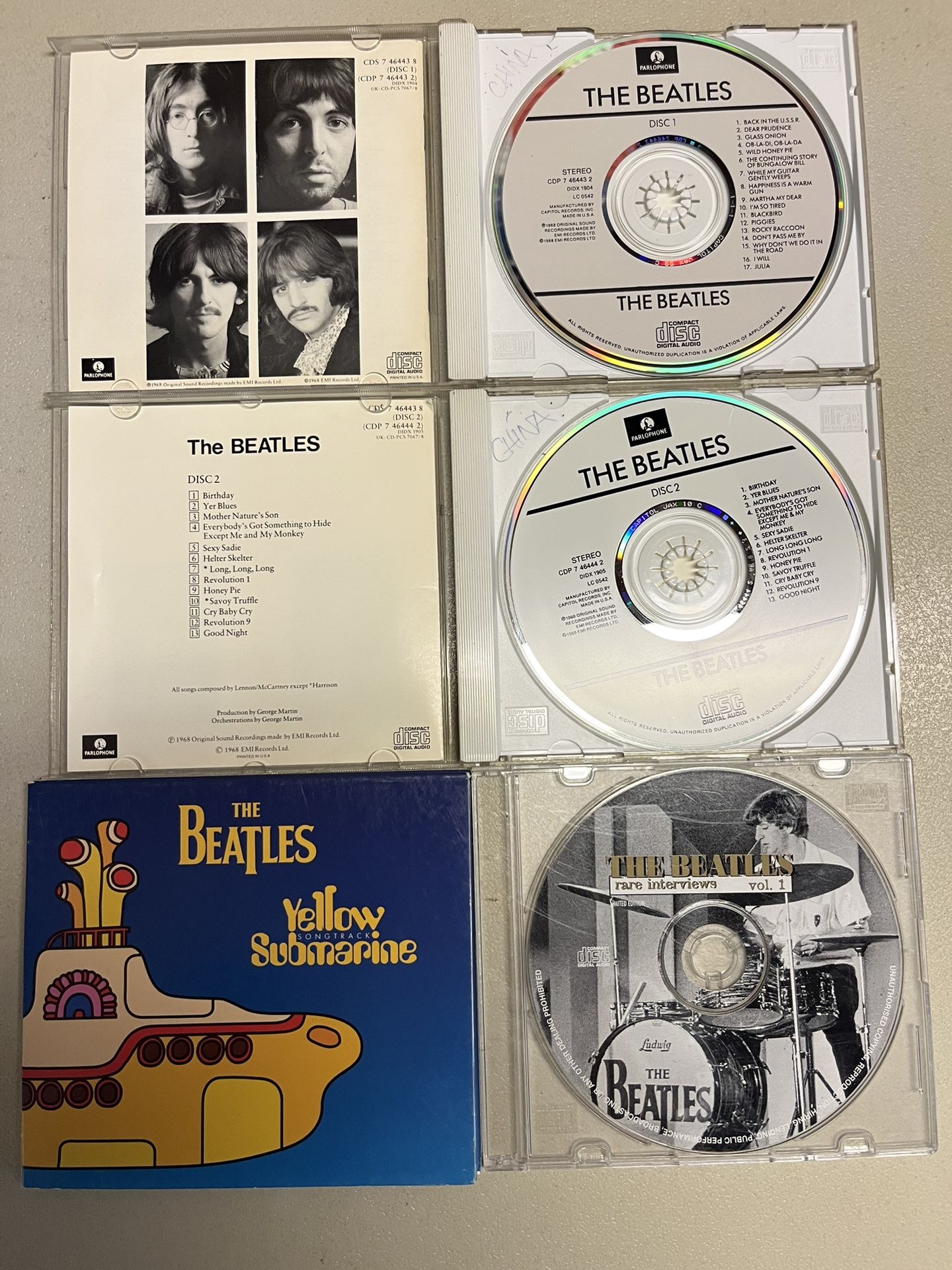 4-Beatles CD’s