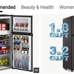 Tiny Fridge And Freezer 