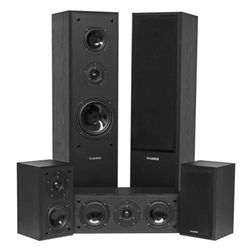 Fluance Classic Series Surround Sound Home Theater 5.0 Channel Speaker System