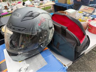 Bell Motorcycle Helmet with Bag