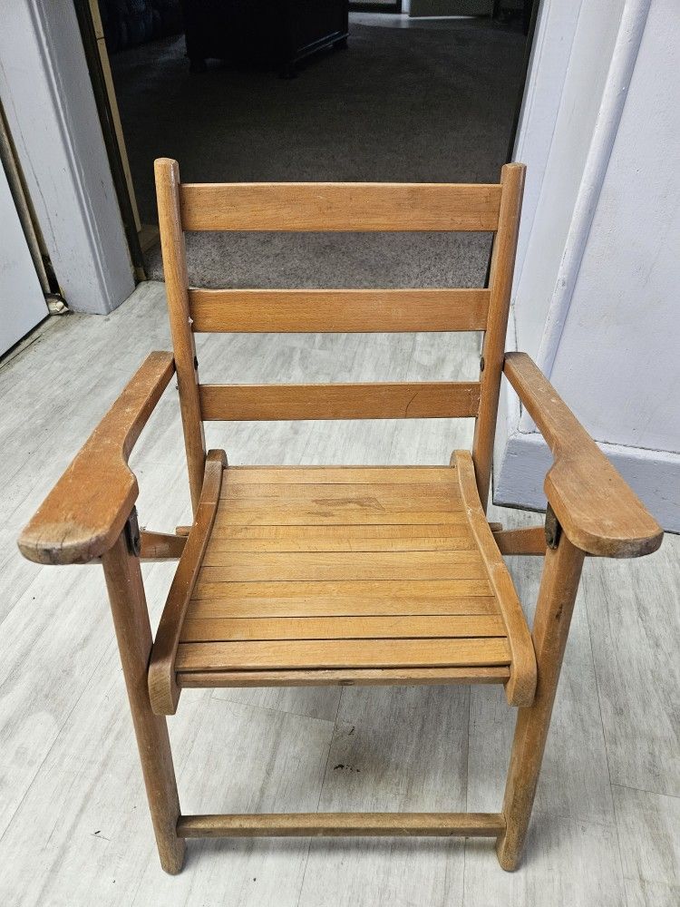 Vintage Children's Folding Chair