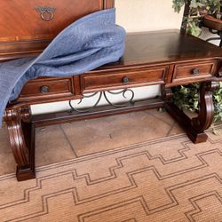 Desk And Matching File Cabinet 