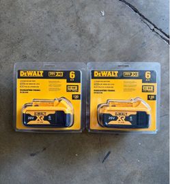 DCB206 DEWALT 20V MAX 6.0Ah Lithium-Ion Battery DCB206 2 PACK