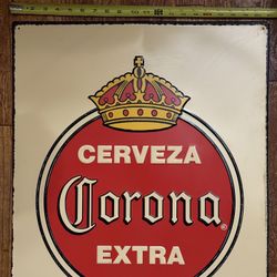 Corona  Aluminum Beer Sign