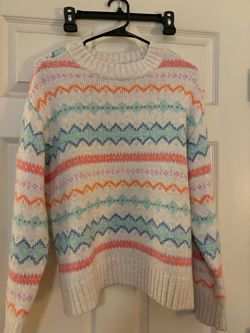 Ladies sweaters and denim shirt