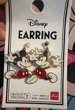 Disney Mickey Mouse clip on earrings