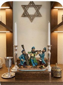 Judaica-vintage-kleizmer musicians-cello-violin-clarinet-hard to find