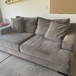 Grey Lodge 96" Performance Velvet Sofa