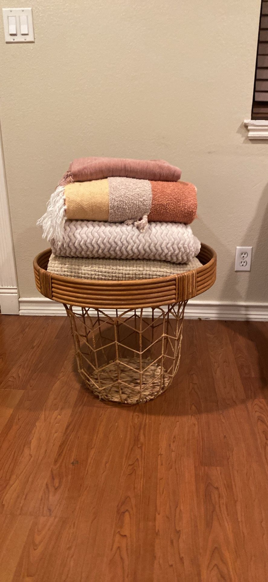 Basket Throw Blankets And Breakfast Caddy Bundle