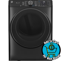 GE 7.8-cu ft Stackable Vented Electric Dryer with Steam Cycle ( Carbon Graphite )