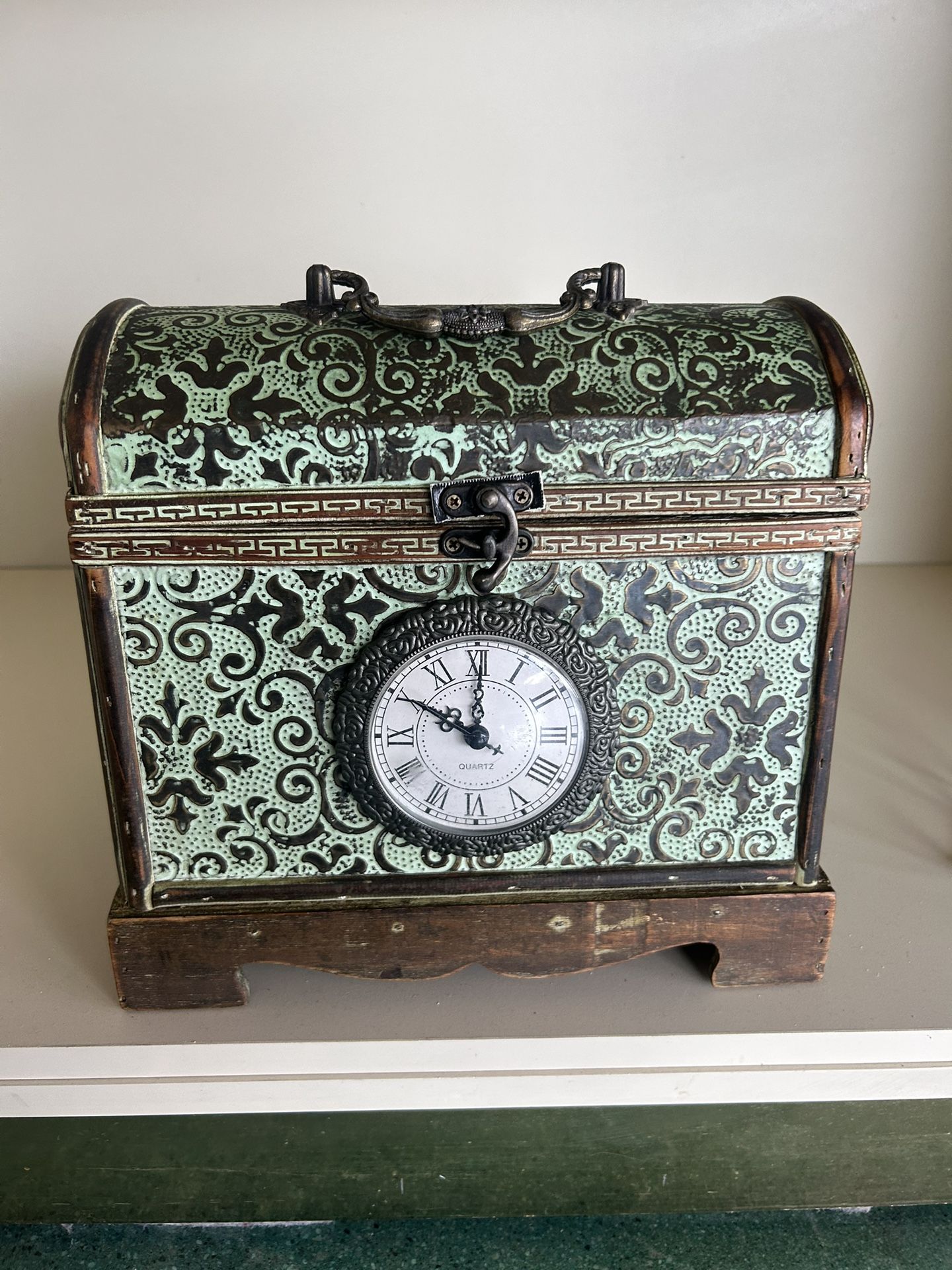clock storage jewelry box