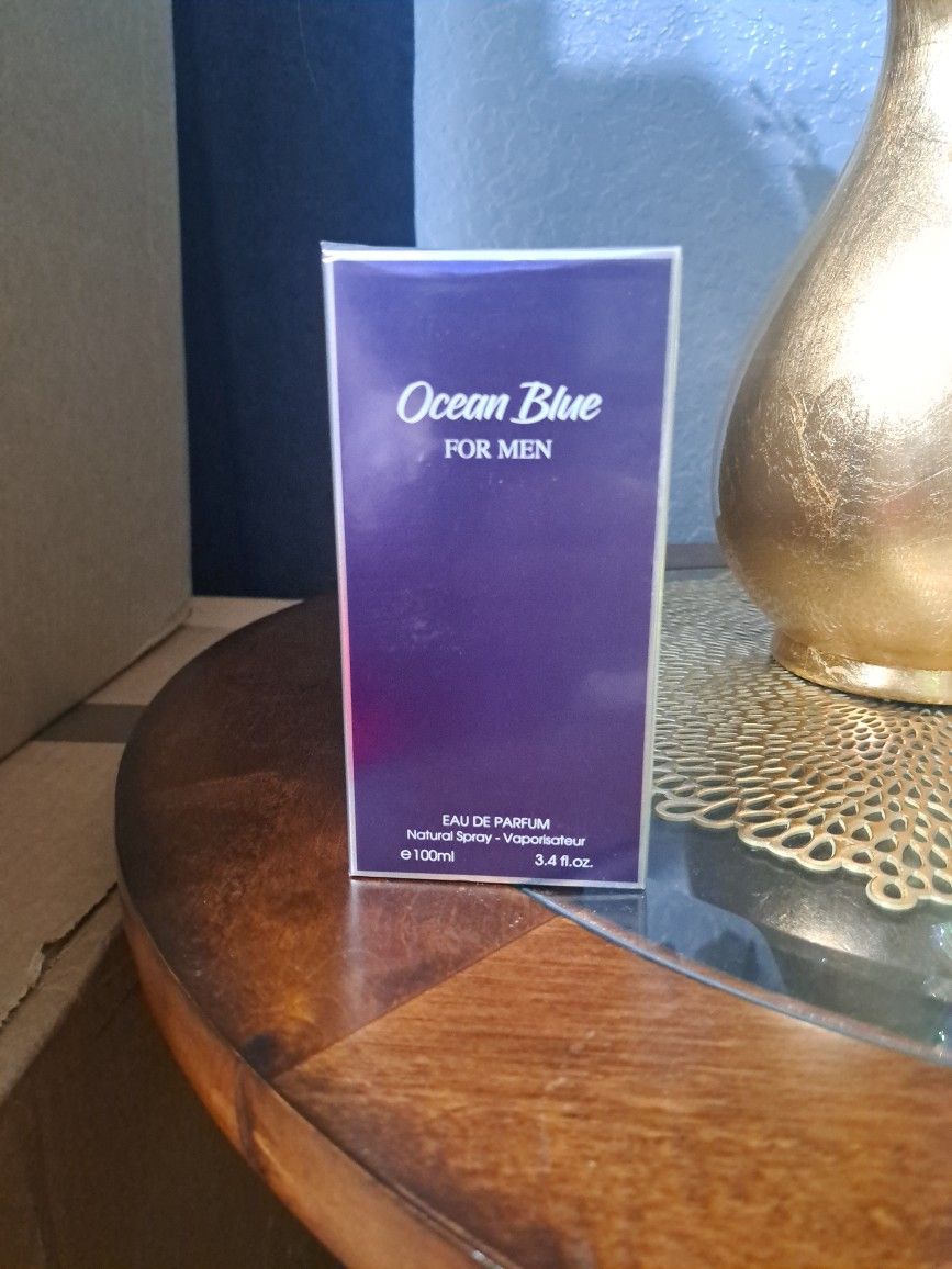 Ocean Blue Perfume Cologne For Men's 3.4 FL OZ.