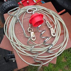 Dog lead for yard