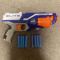 Elite Nerf Pistol Revolver Can Hold 6 Darts Comes With 12 Darts