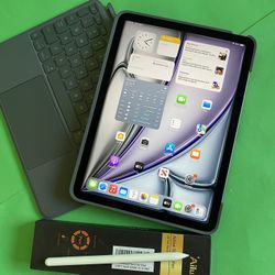 iPad Air 11 (2025 Newest / M3 Chip) 512GB with Logitech  Keyboard, Pen & Accessories 