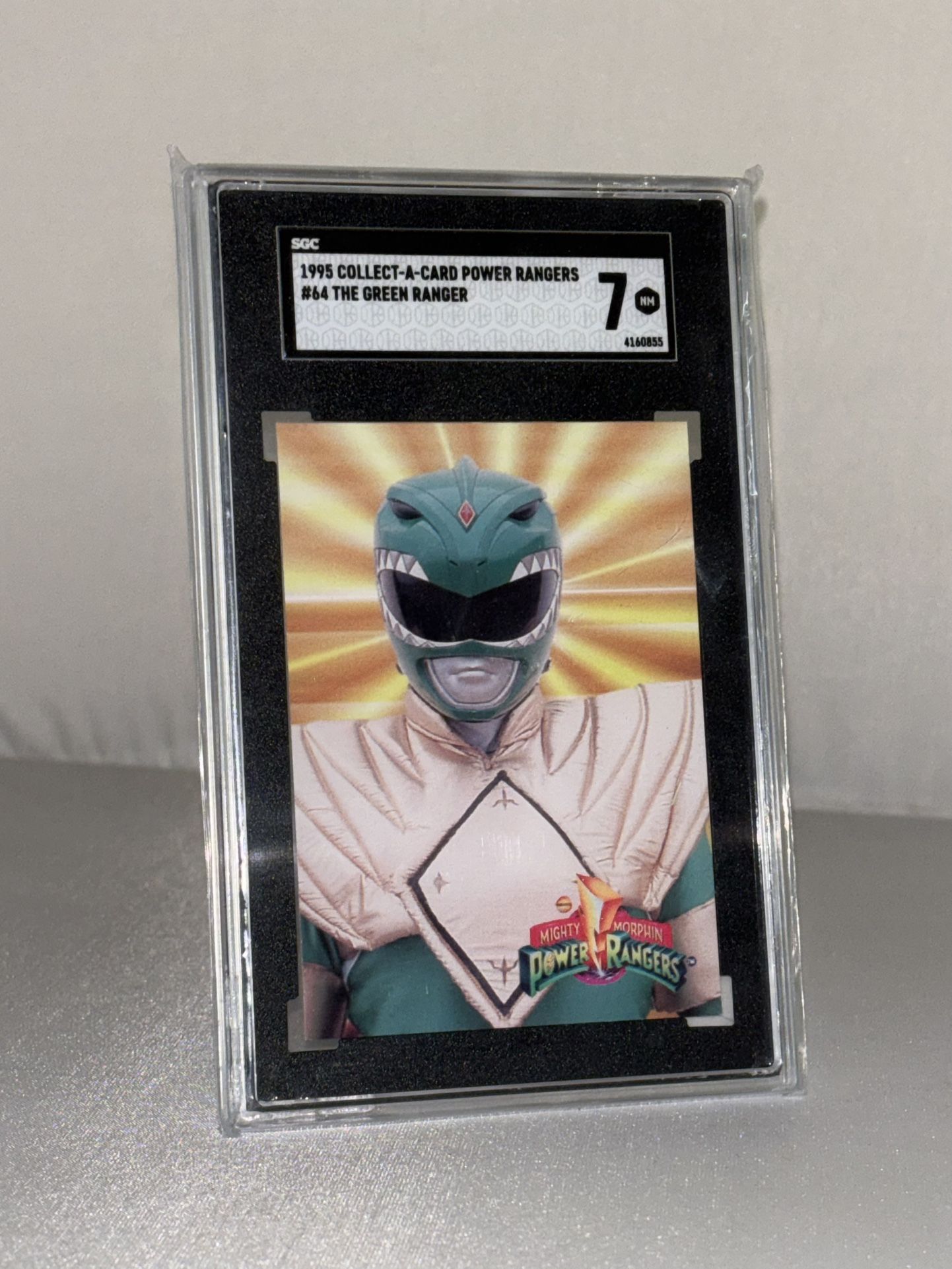 1995 COLLECT-A-CARD POWER RANGERS #64 THE GREEN RANGER