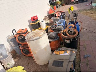 Restoration Equipment Lot – Shop Vacs, Air Movers, Hoses & More
