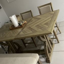 Solid Wood Dining Table 