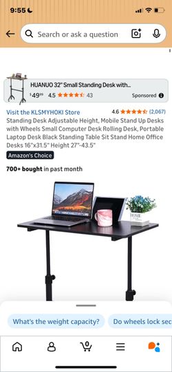 Adjustable computer desk