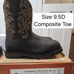 Brunt Composite Toe Work Boots Size 9.5 D
