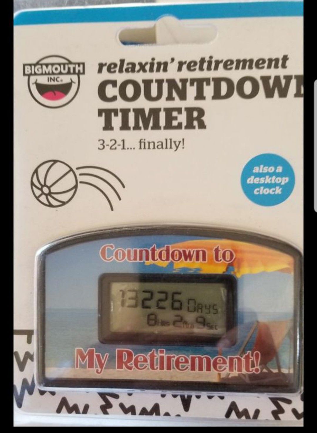 BigMouth Inc Countdown Timer - Retirement Red Chair (Blister)